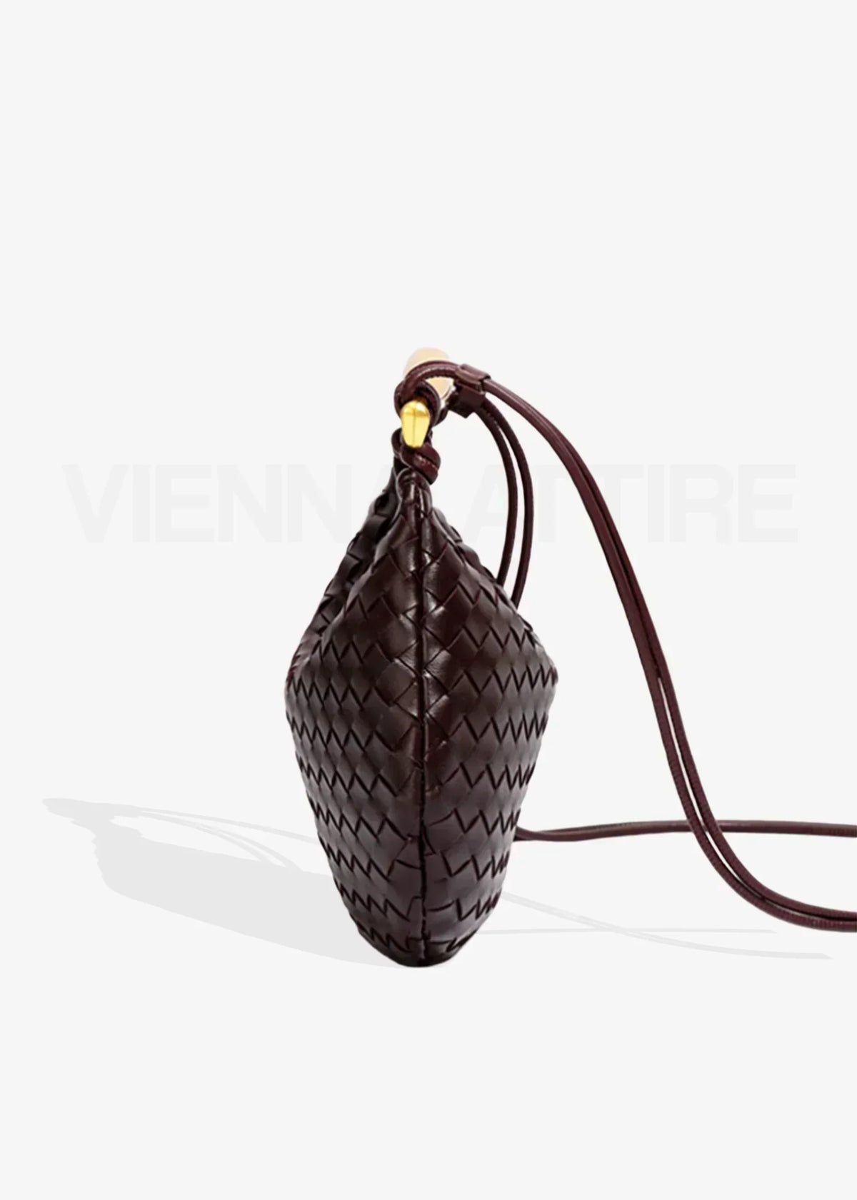 Alejandra | Borsa Donna Intrecciata con Manico Dorato