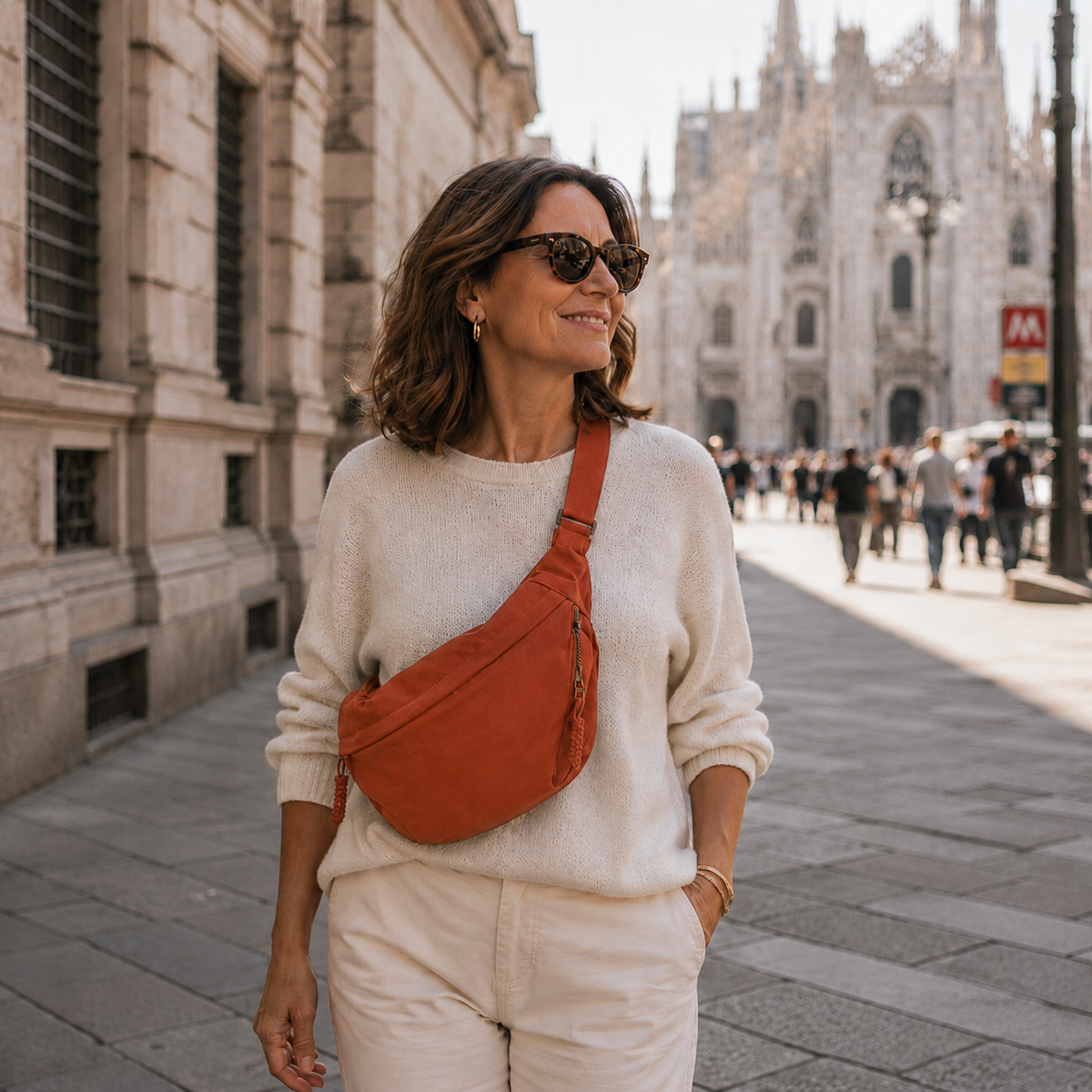 Nadia | Borsa a Spalla Donna in Nylon