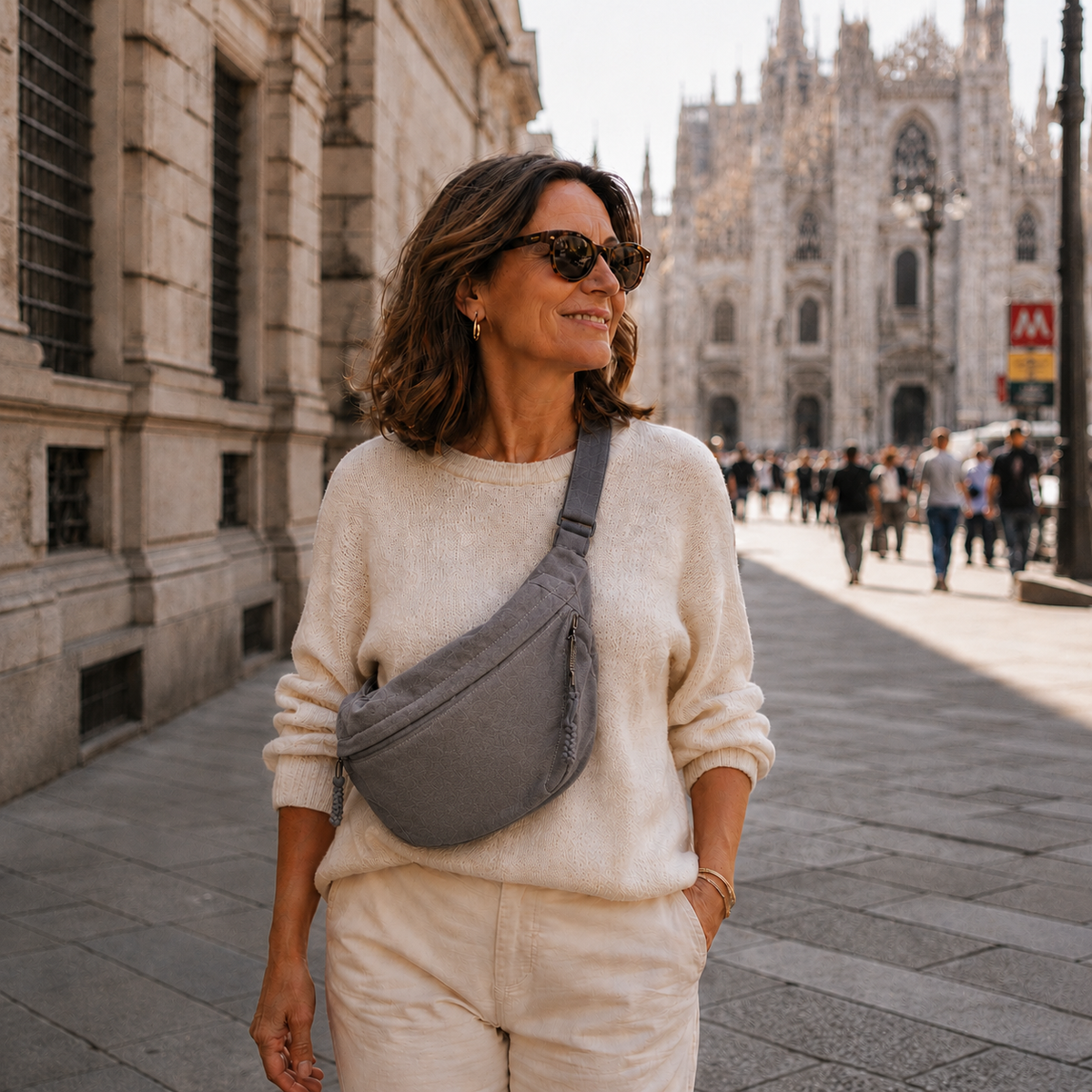Nadia | Borsa a Spalla Donna in Nylon