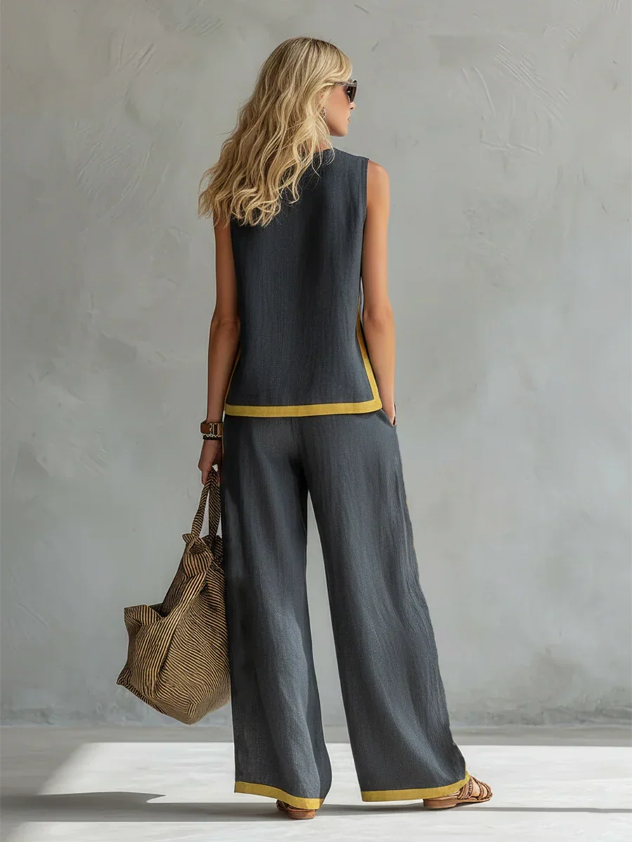 Elisa | Conjunto con Detalles en Contraste