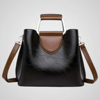Ana | Borsa Donna Bicolore in Vera Pelle