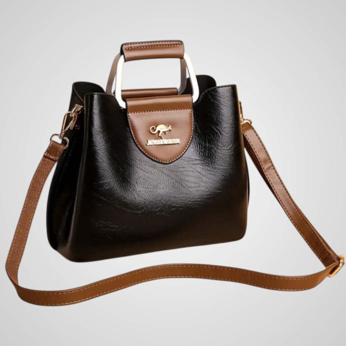 Ana | Borsa Donna Bicolore in Vera Pelle