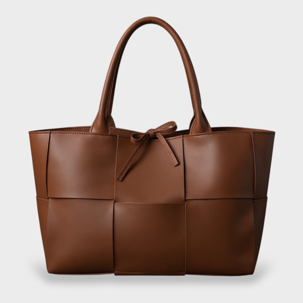 Agathi | Borsa Donna Intrecciata in Vera Pelle