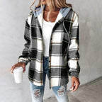Ubalda | Camicia-Giacca Foderata con Cappuccio