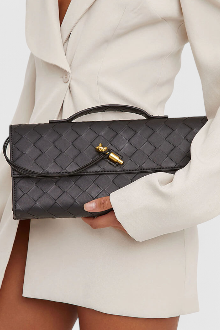 Melanie | Pochette Donna con Fiocco Dorato