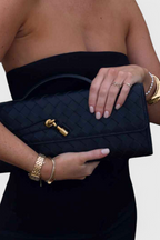 Melanie | Pochette Donna con Fiocco Dorato