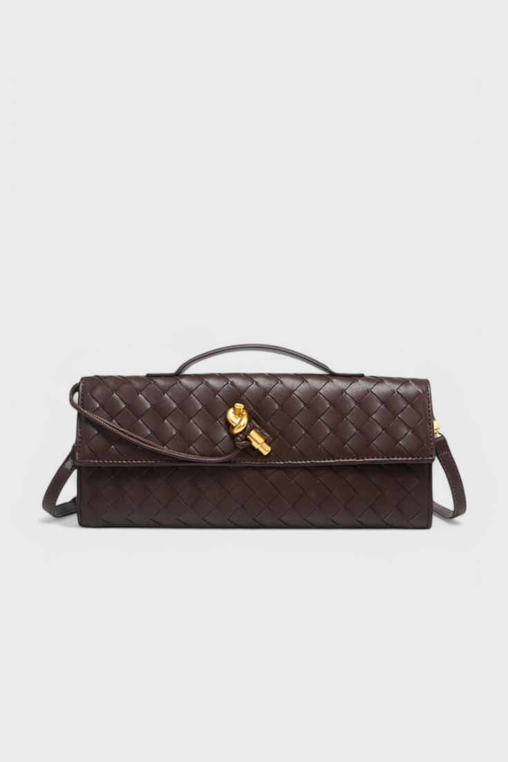 Melanie | Pochette Donna con Fiocco Dorato