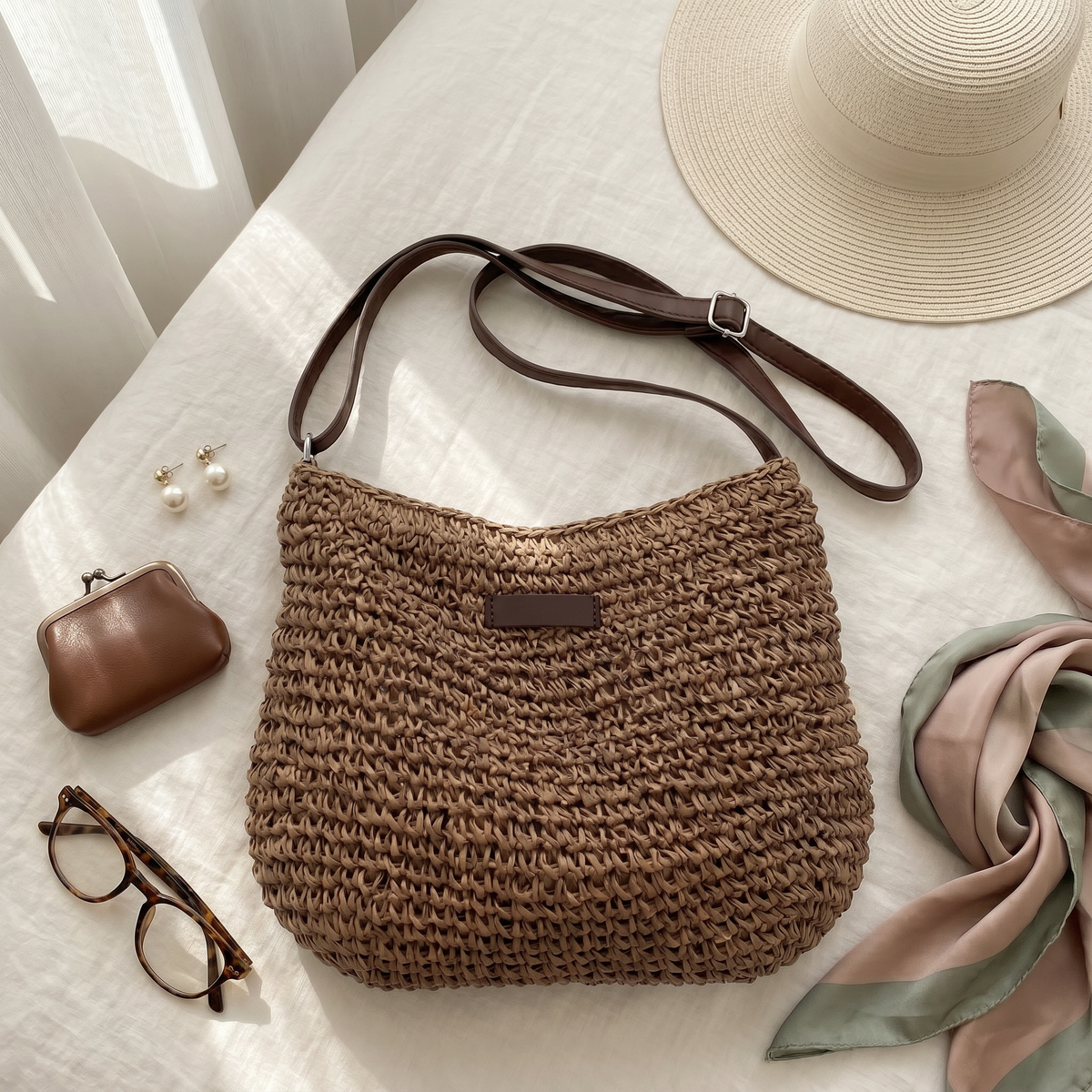 Simone | Borsa Donna Intrecciata a Tracolla