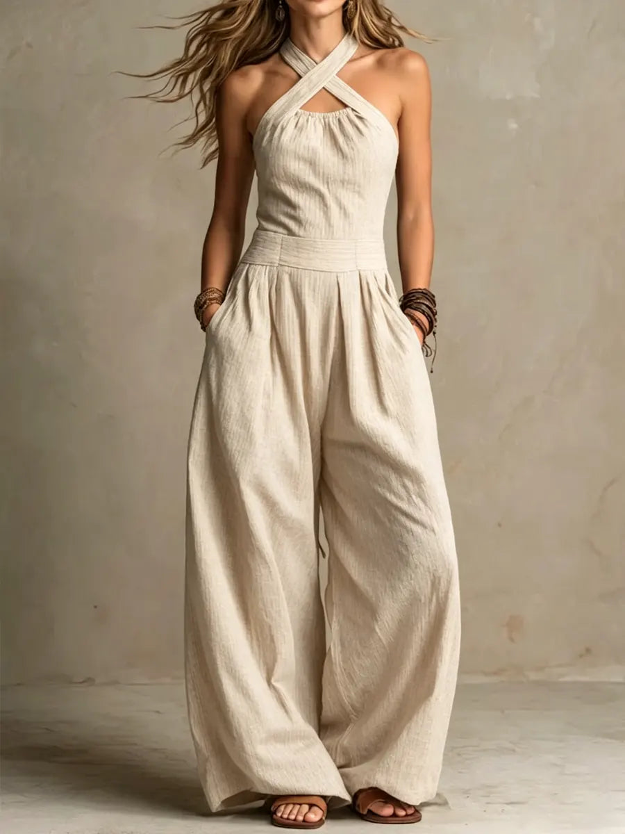 Beatrice | Jumpsuit con Escote Cruzado