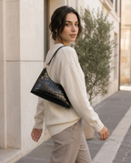 Bolsa de Hombro para Mujer Efecto Cocodrilo